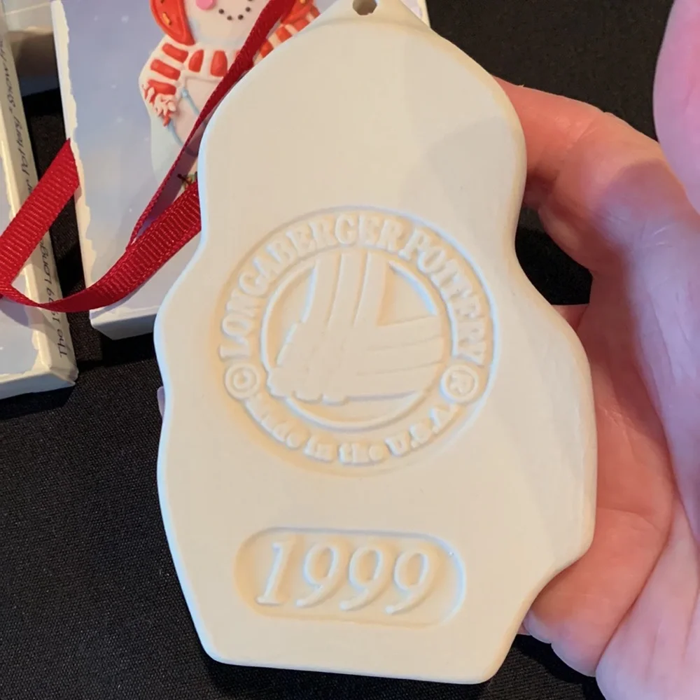 Longaberger 1999 Snow Friends Cookie Molds with Boxes
